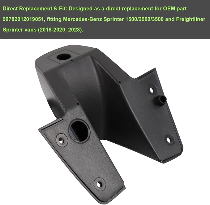 Backup Camera Housing A907820120 Compatible with 2018-2024 Mercedes-Benz Sprinter Freightliner Sprinter 1500 2500 3500 Rear Camera Housing Replaces 90782012019051