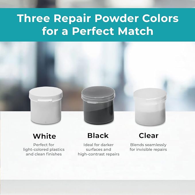 Plastex Plastic Repair Kits - Easily Glue, Remake or Repair Broken Plastic, Fiberglass, Wood & More! Mini Master Kit