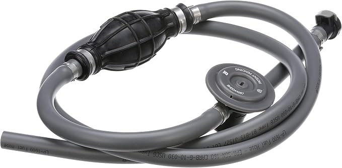 Attwood 93806UUSD7 Universal Fuel Line Kit, 6 Feet Long, 3/8-Inch Diameter, Multi-Layer Low-Permeation Primer Bulb