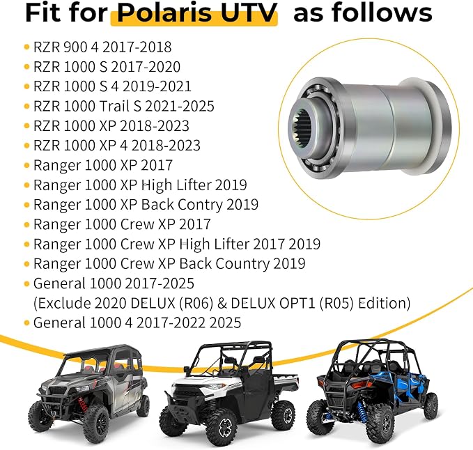 M MATI Front Differential Output Hub Assy for Polaris Ranger 1000 XP 2017-2019 RZR 900 1000 General 1000 2017-2025 3236649 3236053 3236355