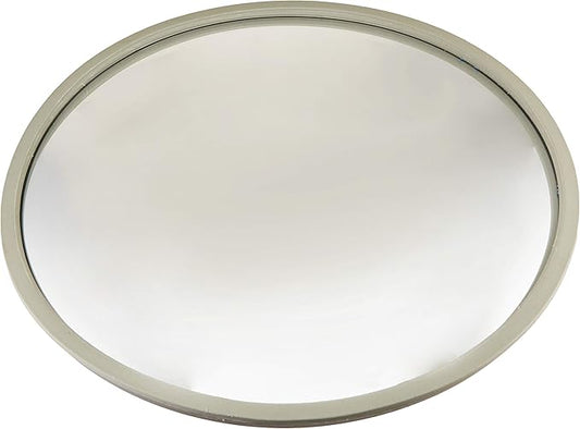 OC1200 Acrylic Convex Wall Mount Mirror, 12",Off-white