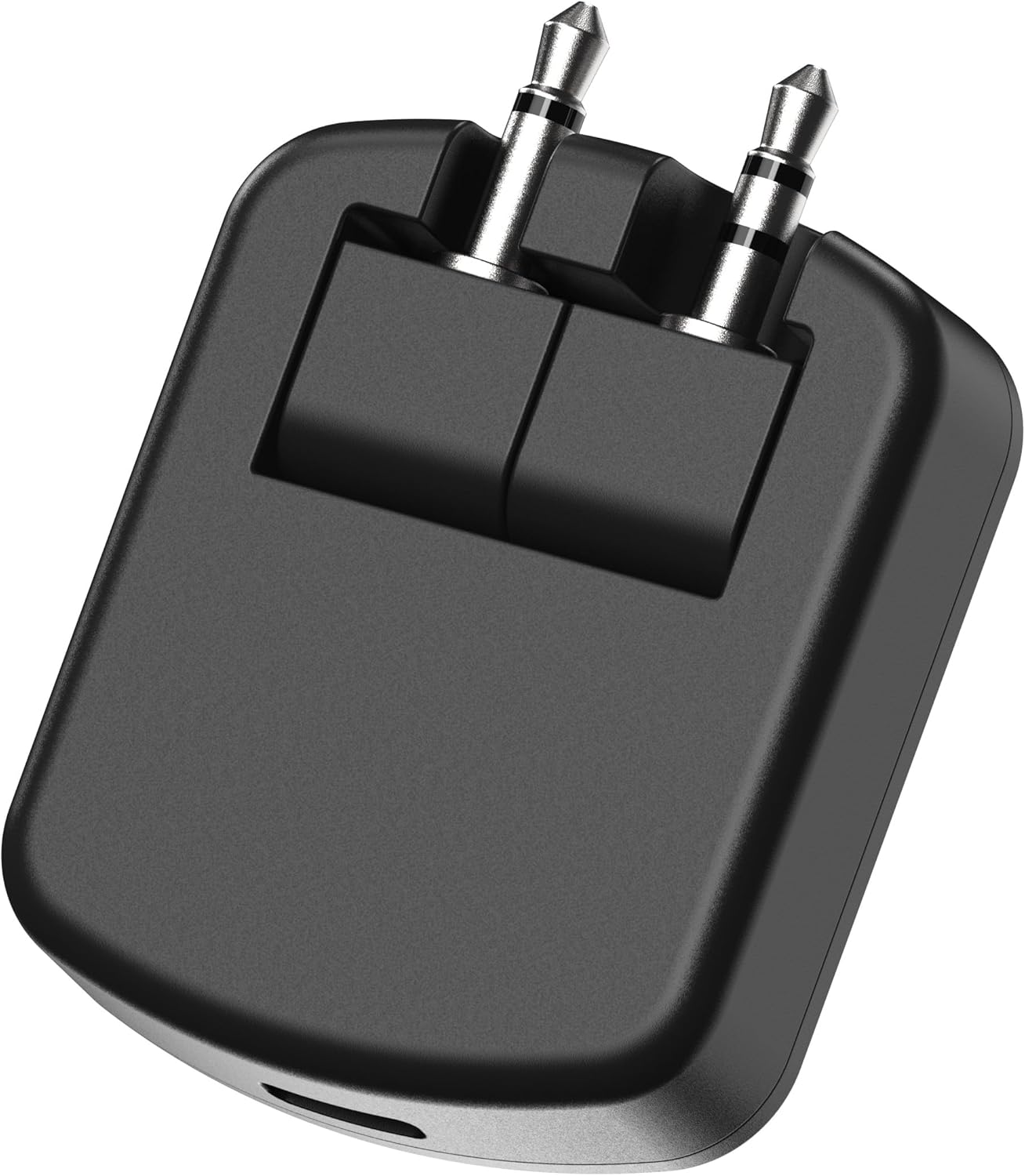 Scosche BTT-SP FlyTunes Universal Portable Bluetooth 4.1 Wireless Audio Transmitter for Use with AirPods, Earbuds/Headphones, TV’s and More - Black