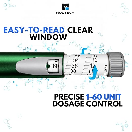 V2 Premium Metal Research Pen with Precision Dial Up to 60 Units - Professional Laboratory Instrument with Aluminum Body & Adjustable Mechanism (Green) - MODTECH