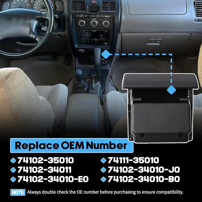 74102-35010 74111-35010 Center Dash Ashtray Insert Fit For Toyota 4Runner 1990-2002 Tacoma 1996-2002 T100 1993-1998 Coin Holder Replaces 74102-34011 74102-34010