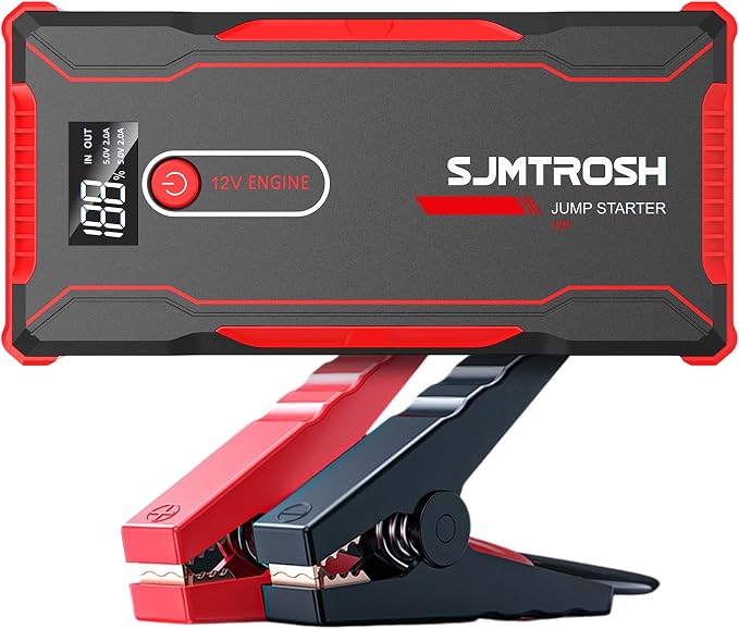 5000A Jump Starter, Car Battery Jump Starter Portable for All Gas/10L Diesel, 12V Jump Box with 59.2Wh High Capacity, Portable Car Battery Jump Starter Power Pack, Battery Jumper Starter Portable