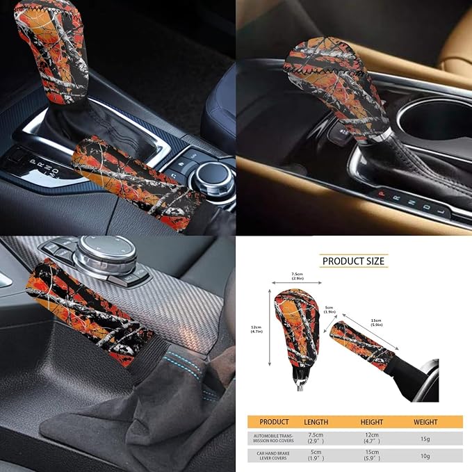 KEIAHUAN Camo Hunting Design Car Seat Cover Full Set 11 Pieces Front & Back with Handbrake Cover Gear Shift Cover,Steering Wheel Cover,Stretchy Headrest Cover,Auto Cup Coasters Universal Fit