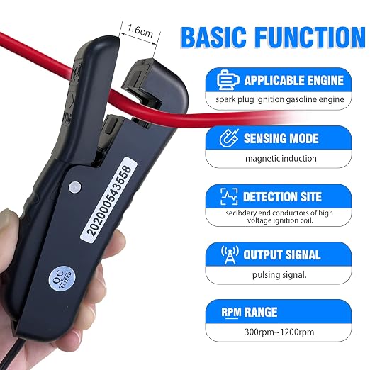 Digital Multimeter RQ-770K Automotive AC/DC Dwell Multimeter TRMS 6000 Counts +RQ-705ASignal Pick-up Inductive Clamp Tach 600 RPM ~ 12000 RPM +RQ-605A AC/DC 600A Clamp-on Current Probe Amp Adapter