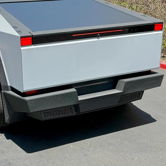 Carbon Fiber Rear Bumper Honeycomb Mesh Trim Cover Compatible with Tesla Cybertruck 2024-2026