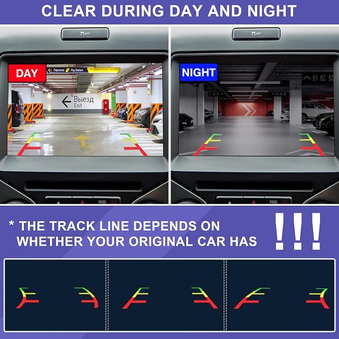 Tailgate Emblem Backup Camera Rear View Back Up Camera Kit Compatible with F-150 2011-2014 Reversing Parking Assist Camera Repalcement Kit AL3Z-19H511-A,BL3Z-19G490-B
