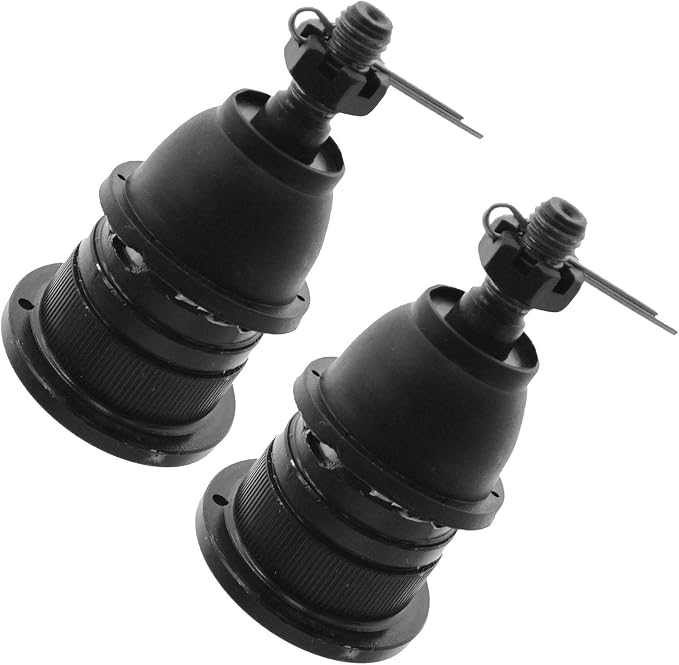 TRQ Front Upper Driver and Passenger Side Ball Joint Set Compatible with 99-06 Chevrolet Silverado 1500 00-06 Tahoe 03-14 Express 1500 00-06 Suburban 1500 99-06 GMC Sierra 1500 00-06 Yukon
