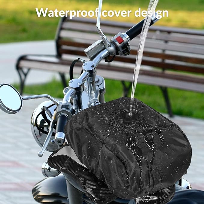 Motorcycle Tank Bag Universal Waterproof Oxford Fabric with Strong Magnetic，Magnetic Tank Bag, fits Harley Davidson, Indian, Honda, Yamaha, Suzuki and more