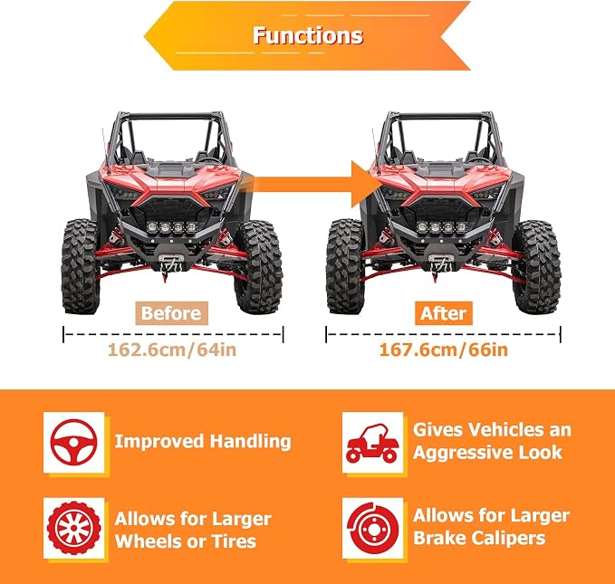 WeiSen 1.0 inch 4x156mm Wheel Spacer w/ M12x1.5 Studs & 131mm Hub Bore Compatible with Polaris RZR Pro XP Ranger 1000 900 General 2013-2025, 4PCS UTV Aluminum Wheel Adapter