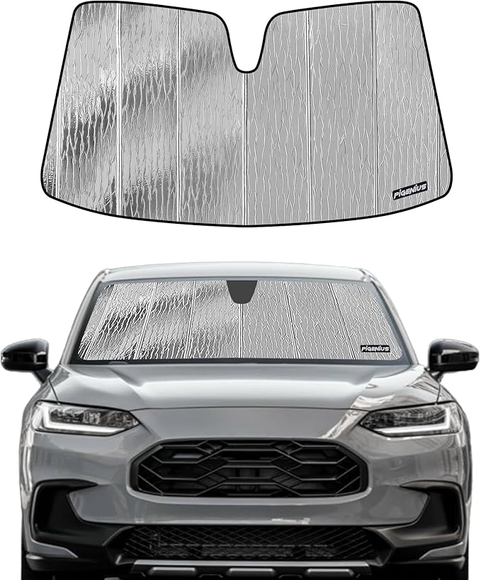 Pigenius Windshield Sunshade for Honda HR-V 2023-2026, Reversible Silver/Black