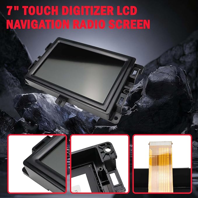 7" Unconnect LCD Monitor Display Touch Digitizer Radio Navigation Screen Compatible with 2017-2020 Jeep Compass LMB-K00057BL-A TDO-WXGA0700K00057-V1 TDO-WXGA0700K00033-V2