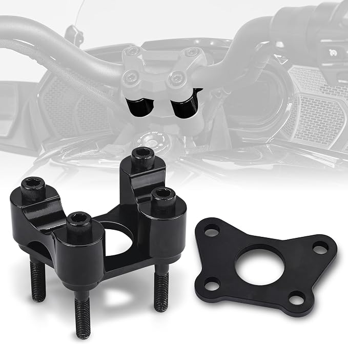 Aluminum 1-3/8" Rise Handlebar Riser Kit For Can Am Spyder F3/F3S/F3T/F3 Limited 2016+ & RT/RTS 2020+ Models|1-1/8" Backward Adjustable Bar Accessories (A)