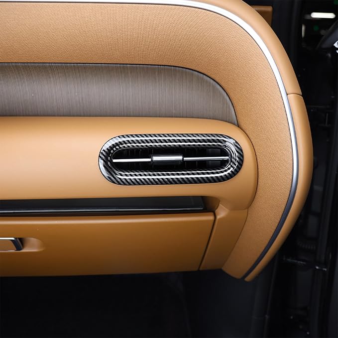 Compatible with Hyundai Palisade 2026 Accessories 2pcs ABS Car Interi or Upper Air Vent Outlet Cover Trim (Carbon Fiber Pattern)