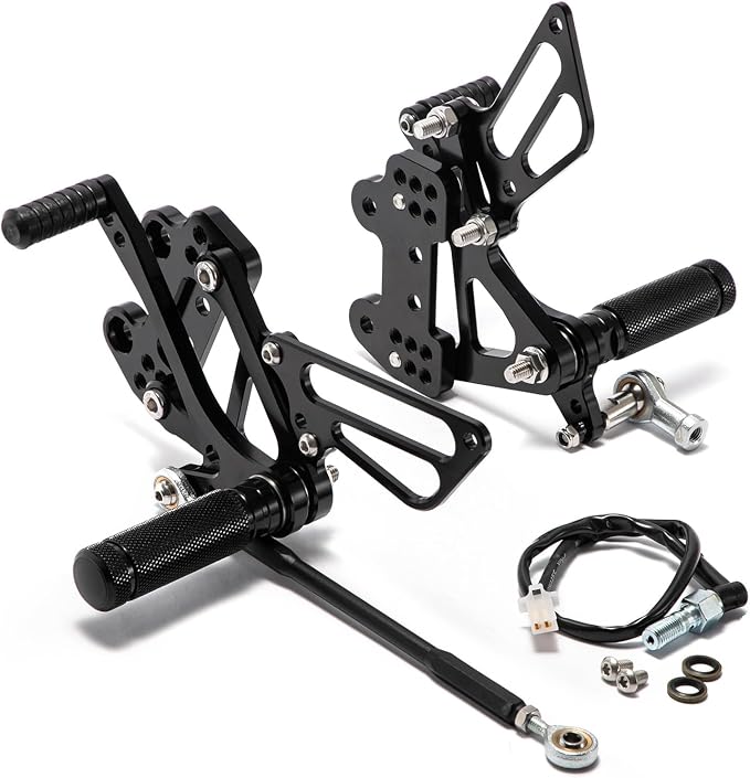 Motorcycle Adjustable Rear Sets Rearsets Foot Pegs for Kawasaki ZX6R 636 Ninja 1999 2000 2001 2002