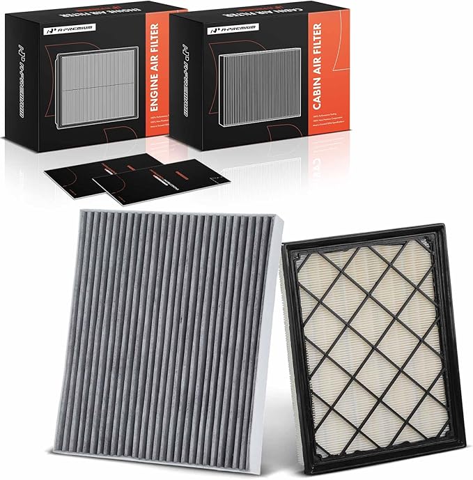 A-Premium Engine & Cabin Air Filter with Activated Carbon Compatible with Ford Escape 2020-2022 1.5L 2.0L, Bronco Sport 2021-2025 1.5L 2.0L, Maverick 22-24 2.0L & Lincoln Corsair 20-22 2.0L 2.3L