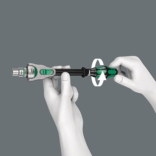 Wera - 5073261001 Zyklop 8000 B SB Ratchet, Square Socket 3/8"