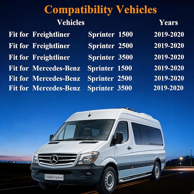 Rear Camera Housing Compatible with Mercedes Benz Sprinter Freightliner Sprinter 1500 2500 3500 2018-2023 Replace 90782040019051 A907820120 Backup Camera Housing