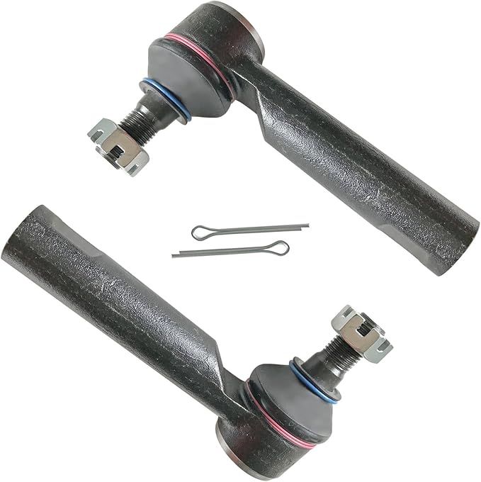 TRQ Outer Left and Right Tie Rod Set 2 Piece Compatible with 2010-22 Lexus GX460 2010-22 Toyota 4Runner 2010-14 Toyota FJ Cruiser 2016-22 Tacoma 2005-15 Tacoma Base Model 4WD