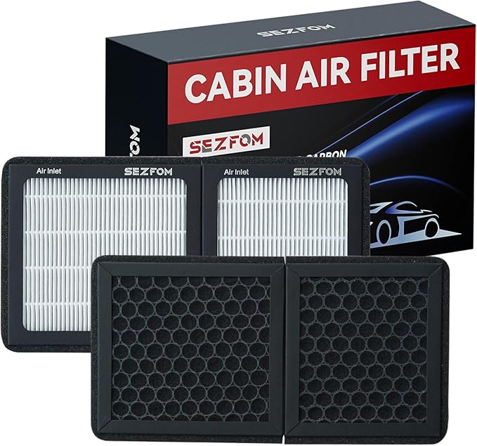 Cabin Air Filter for Toyota bZ4X Subaru Solterra Lexus RZ300e RZ450e with Activated Carbon(2-pack),Toyota bZ4X Accessories,Cabin Air Filter Replacement