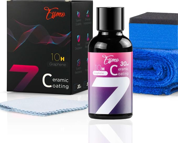 30 ml 10H Graphene Ceramic Coating Spray for Auto Cars High Gloss Hydrophobic Protection UV and Scratch Resistant Long-Lasting Shine