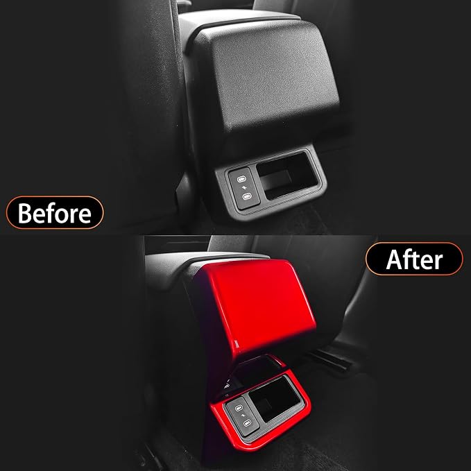 YOUTOOCAR Rear AC Vent Cover Compatible with Kia K4 2025-2026 Accessories (Red)