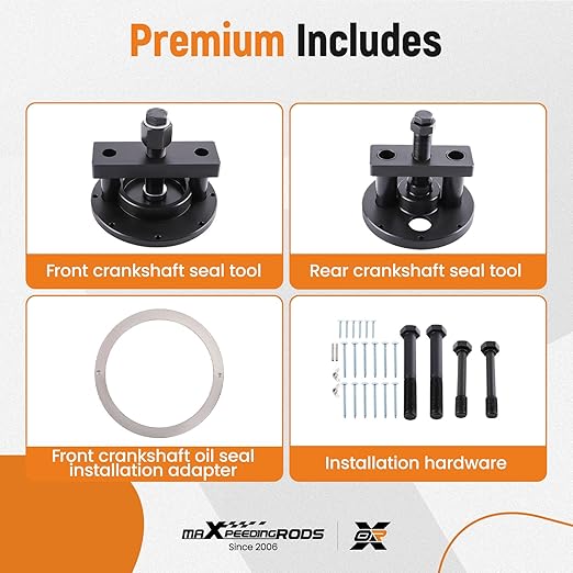 maXpeedingrods for Detroit Diesel DD13 DD15 Crankshaft Oil Seal Remover Installer Tool Kit Front & Rear Seal Tool, Replace# W470589004300 W541589023300 W541589003400