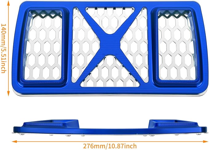 Radiator Guard Grille Oil Cooler Cover Fit For Harley Touring Road King Street Glide Electra Glide Ultra Limited 2023.5-2025 Blue