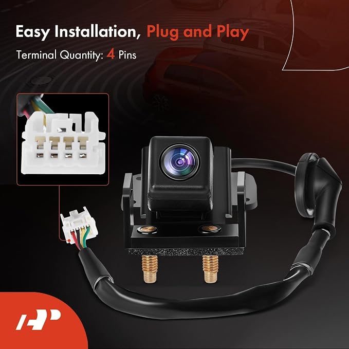 A-Premium Rear View Backup Camera Compatible with Nissan | Parking Camera for 2009-2014 Cube - Replace# 284421FE0A