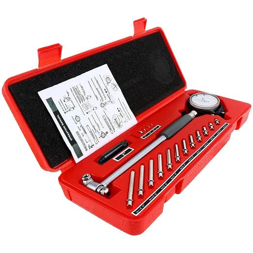 YaeTek 2" - 6" Dial Bore Gauge Set 0.001" Deep Engine Hole Cylinder Measurement Gage Cylinder Dial Bore Indicator Gauge