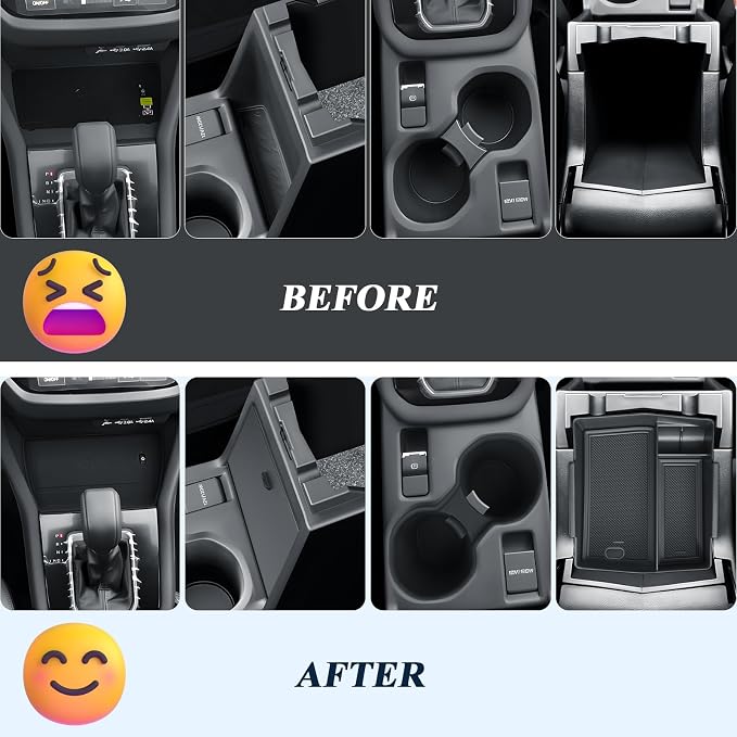 BIBIBO for 2025 Subaru Forester Console Organizer 2025 Subaru Forester Console Armrest Tray+Cup Holder +Wireless Charging Mat +Hidden Storage Box 2025 Forester Accessories