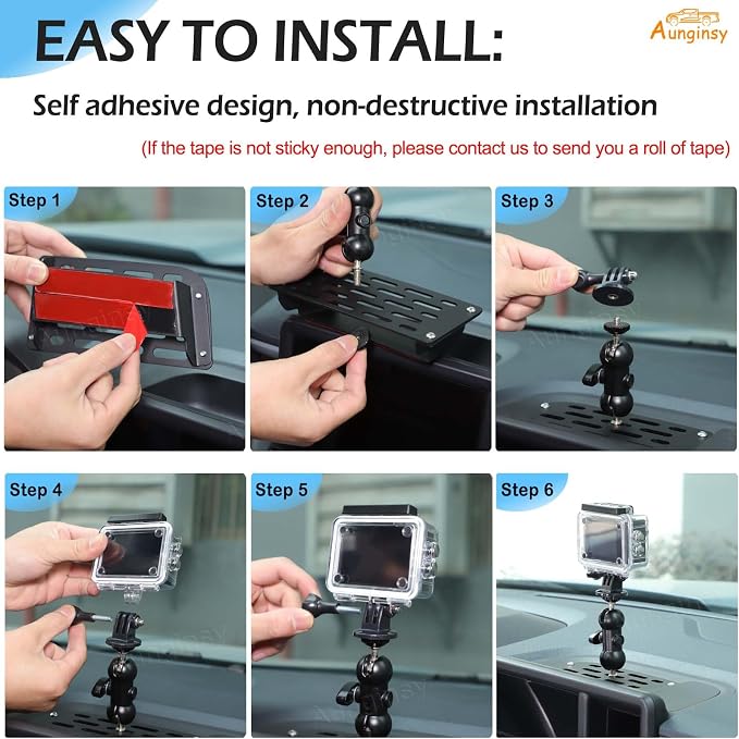 Car Center Console Dash Cam Mount Holder Compatible with Ford Maverick 2022 2023 2024, Auto Instrument Table Organizer Storage Tray Groove Panel Car Action Cameras Bracket for Video Record Accessories