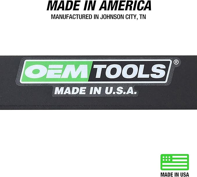 OEMTOOLS 25357 Straight Edge 24", Machinist Tool, Made in USA, Precision Ground ±0.001" for Engine Block Inspections, Cold Rolled Steel Straight Edge