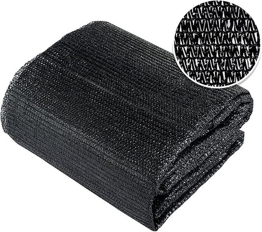 Shatex 90% 8x15ft Sun Shade Fabric for Pergola Cover Porch Vertical Screen, Black
