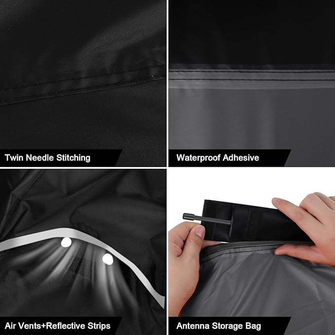 Waterproof Motorcycle Cover Replace for Honda CBR600RR CBR1000RR /CBR500R CBR650R CB1000R Sport/Standard Model, 420D Oxford Cloth Motorcycle Cover for Snow Rain Dust Protection