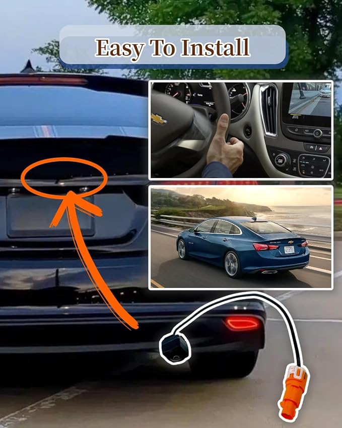 42861580 Backup Rear View Camera 84543080 Fit for Chevy Malibu 1.5L 2023 2024 4Cyl Reverse Parking Assist Installation Monitor Systems