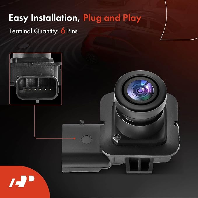 A-Premium Park Assist Camera Rear View Backup Reverse Camera Compatible with Select Ford Models - 2015 2016 2017 Expedition Sport Utility - Replace# FL1Z19G490A