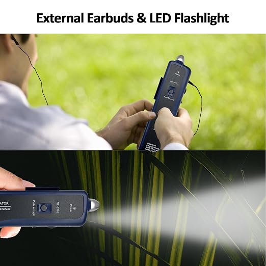 Underground Wire Locator Upgrade, RockyMars Cable Tester with Rechargeable 1100mAh Battery for Invisible Fence for Dogs, Circuit Breaker Finder, Electric Fence Wire Tracer, Wire Break Locator, etc.