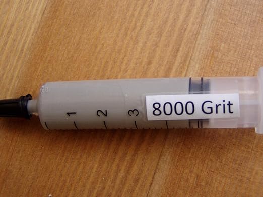 TechDiamondTools Kit of 3 Diamond Lapping Paste Polishing Compound USA Made 500 800 1200 Grit Lapping Compound for Rock Glass Metal Jewelry Resin Marble with 25% of Diamond Powder