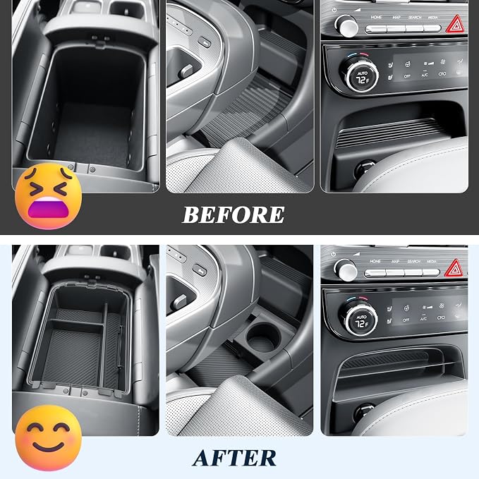BIBIBO 4Packs for 2026 Hyundai Palisade Center Console Organizer 2026 Hyundai Palisade Calligraphy Console Tray 2026 Palisade Console Insert Tray 2026 Palisade (ONLY FIT Palisade Calligraphy)