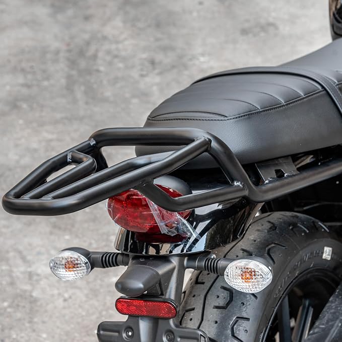 Motorcycle Rear Luggage Rack Basket Support Shelf Fits for T-riumph Street Twin 900 2016-2022 Speed Twin 900 2023-2024 Trunk Cargo Carrier Mount Bracket Holder