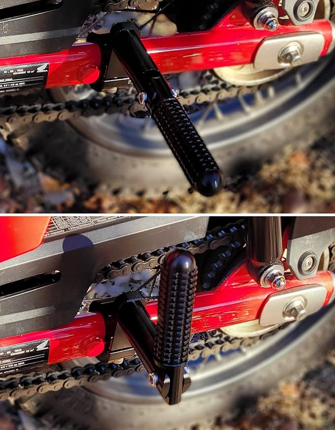KEMIMOTO Rear Passenger Footrest Foot Pegs Compatible with CT125 Trail 125 Hunter Cub 2021 2022 2023 2024 Motorcycle Folding Foot Pegs