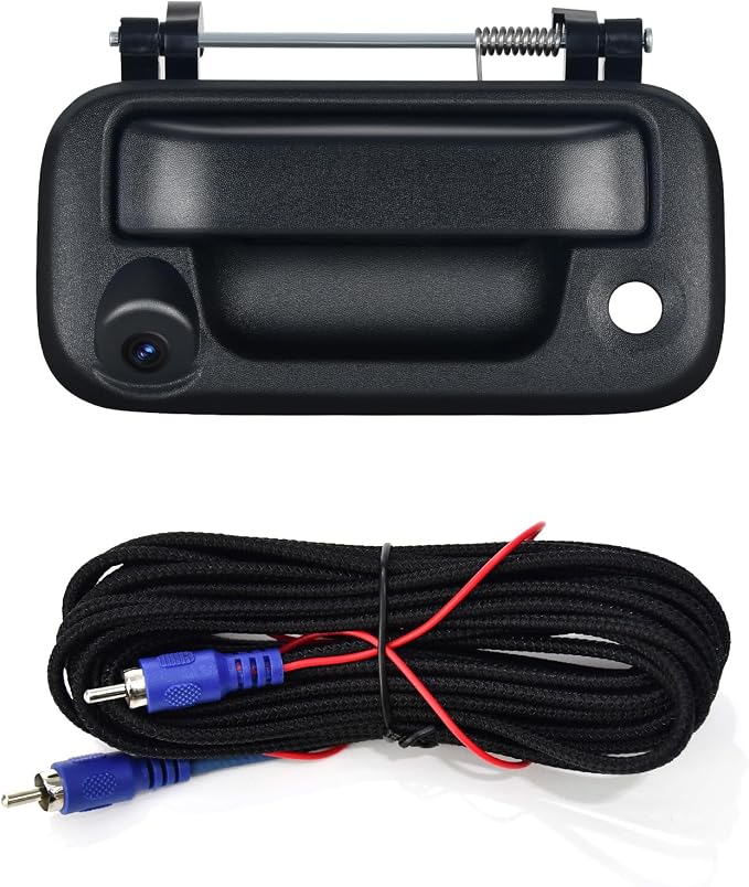 Dasaita Tailgate Handle Reverse Camera for Ford F150 250 350 550 2004-2014, Only Fit 1080P Navigation, Real AHD 1080P Rear View Camera Backup Camera with Wiring Harness/170° Wide Angle/IP68 Waterproof