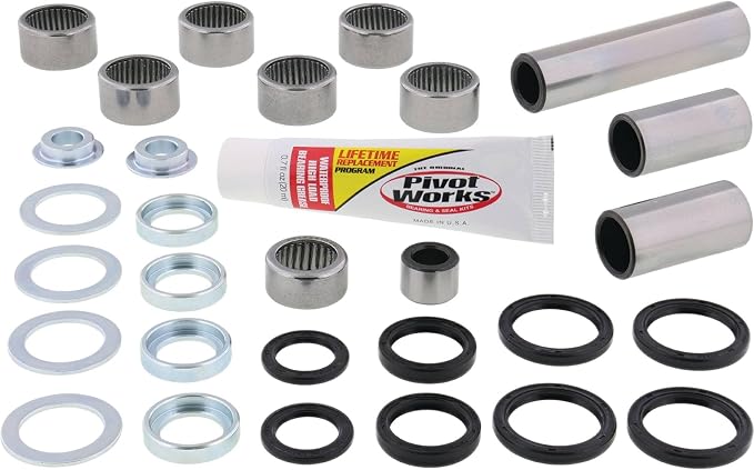 Pivot Works Linkage Rebuild Kit PWLK-Y35-000 Compatible with/Replacement for Yamaha WR250F 2015-2018, WR450F 2016-2018, YZ250F 2009-2018, YZ250FX 2015-2018, YZ250X 2016-2018, YZ450F 2009-2017