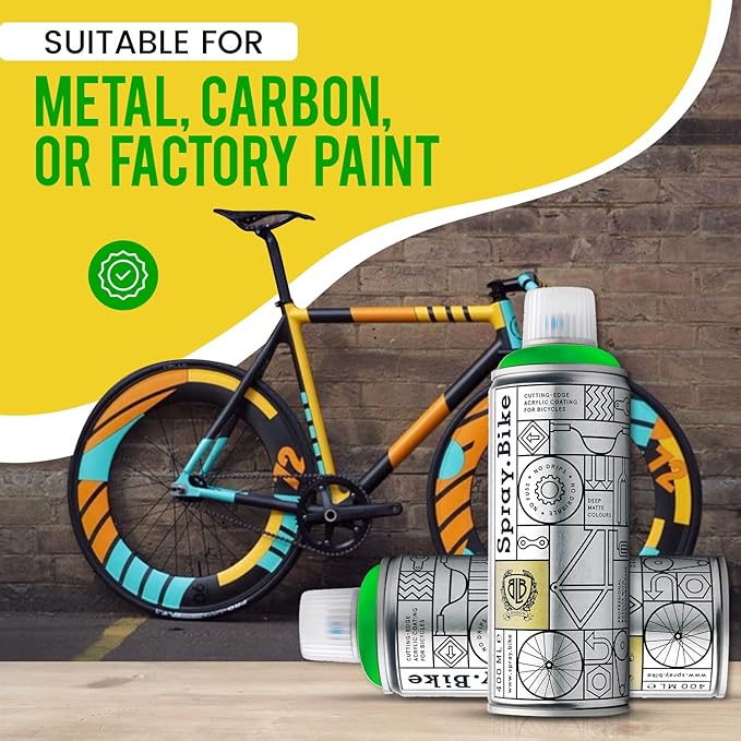 Spray.Bike Spray Paint | Designed Mainly for Bicycles | Multi-Use Acrylic Spray Paint for Metal, Plastic | High Coverage Bike Paint, 400ml, Winkie