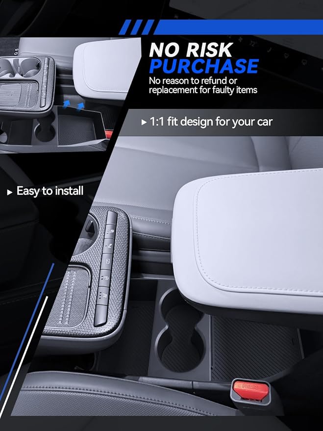 for Ioniq 5 Center Console Organizer 2025 2026 Hyundai Ioniq 5 Accessories Armrest Tray Middle Storage Box Insert Container Durable ABS Plastic (Not Fit Ioniq 5 N)