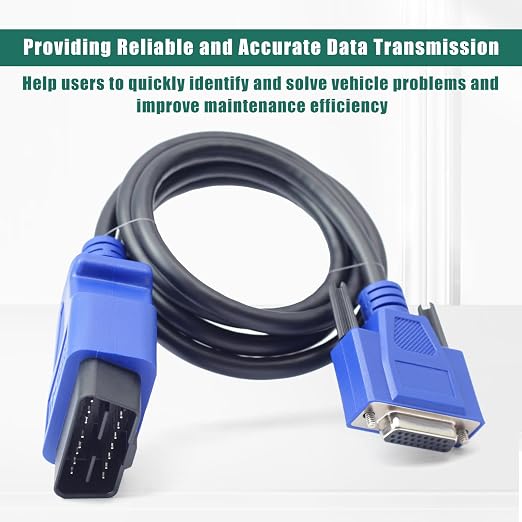 YUXIVCNE 493113 16-Pin OBD2 Diagnostic Cable Adapter for Nexiq USB Link 2 & 3 for J1962 Vehicles Replacement for Ford for GM for Dodge for Volvo for Mack for Isuzu for Hino