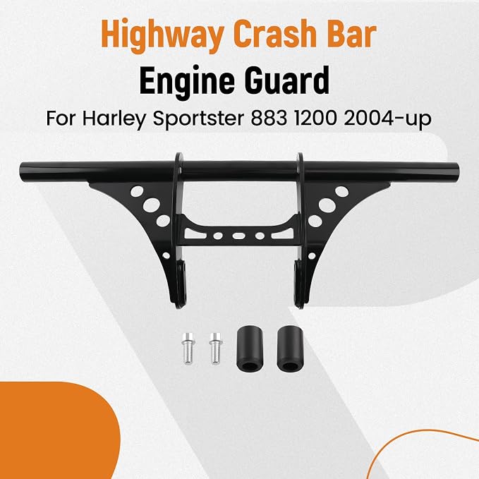 maXpeedingrods Front Engine Guard Crash Bar Highway Peg Bar for Harley Sportster 883 1200 2004-2023